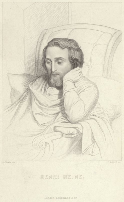 Retrato de Henri Heine de Charles Gleyre