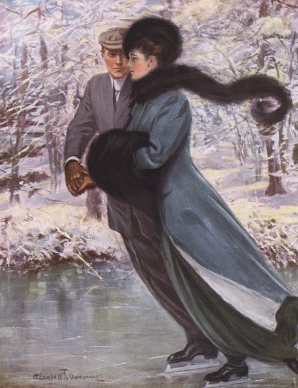 O amor ri do inverno de Clarence F. Underwood