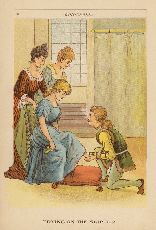 Cinderela (litografia a cores) de Constance Haslewood
