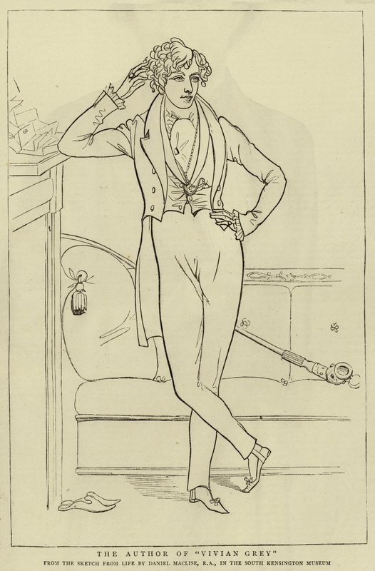 O autor de Vivian Gray de Daniel Maclise