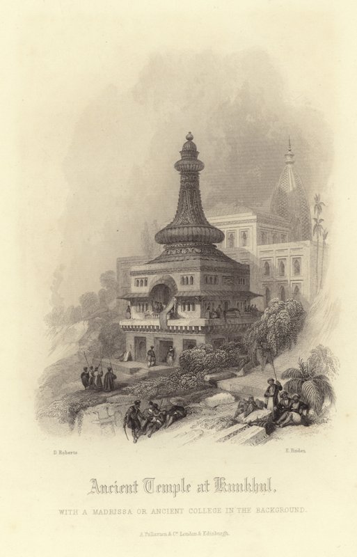 Templo antigo em Kunkhul de David Roberts