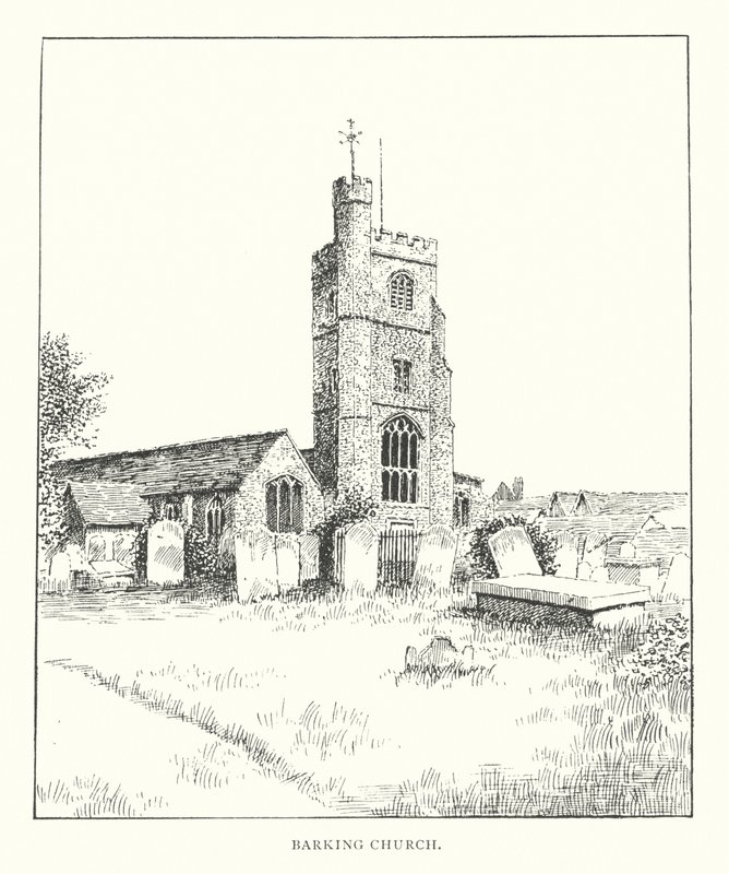 Igreja de Barking (litografia) de Duncan Moul