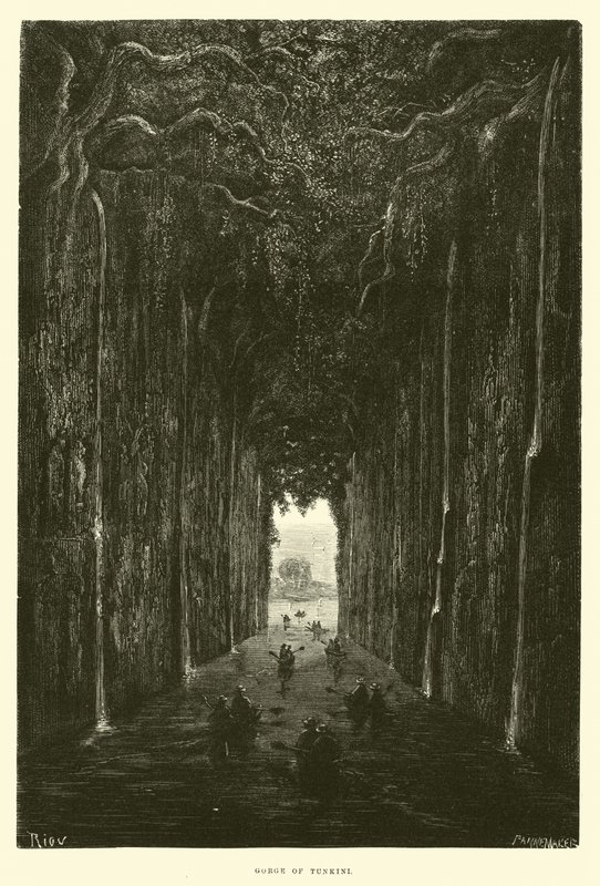 Desfiladeiro de Tunkini de Edouard Riou