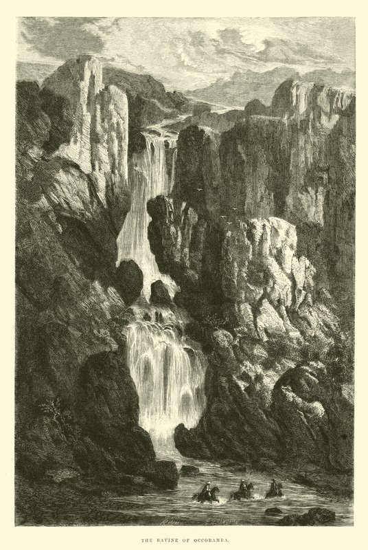O barranco de Occobamba de Edouard Riou