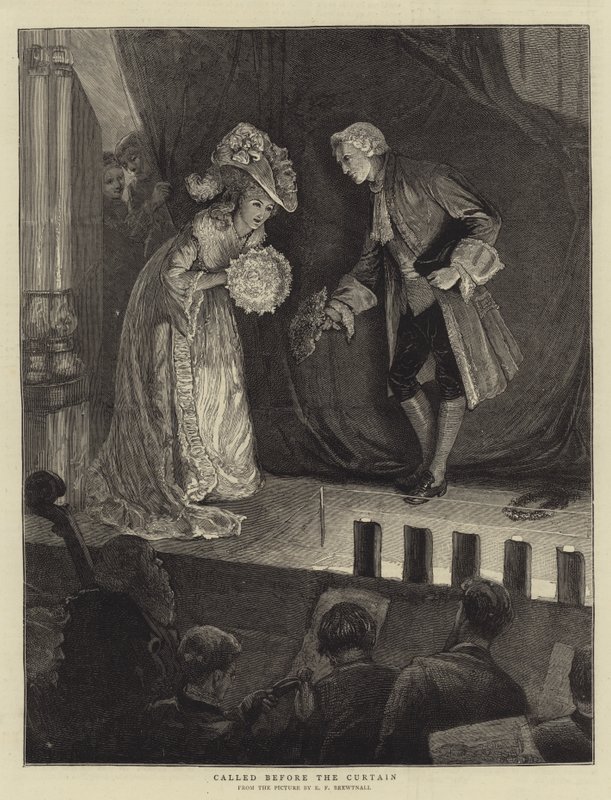 Chamado antes da cortina de Edward Frederick Brewtnall