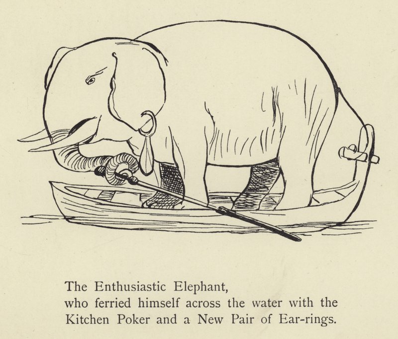 O Elefante Entusiástico de Edward Lear
