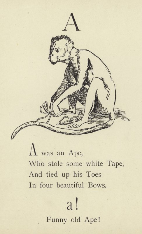 A letra A de Edward Lear