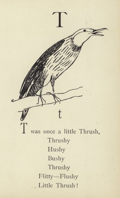 A letra T de Edward Lear