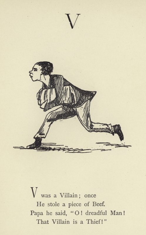 A letra V de Edward Lear