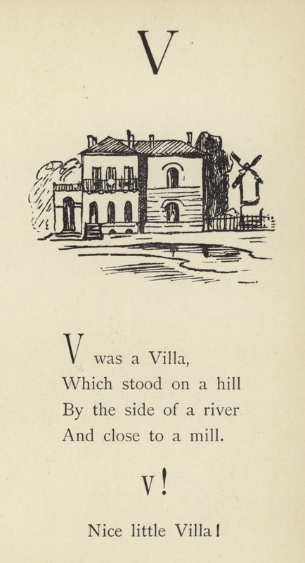 A letra V de Edward Lear