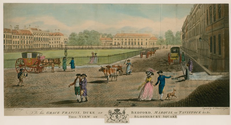 Bloomsbury Square, Londres de Edward Dayes