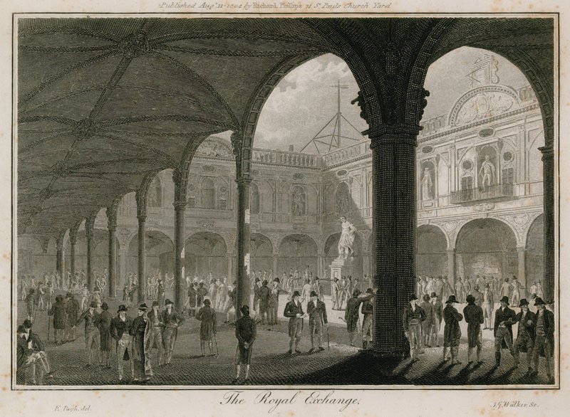 The Royal Exchange, Londres de Edward Pugh