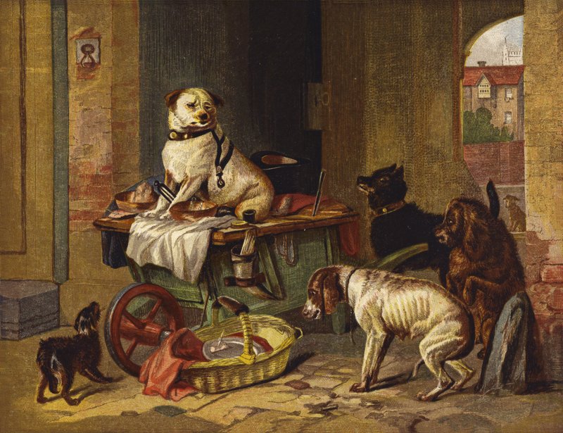 Jack no escritório de Edwin Landseer