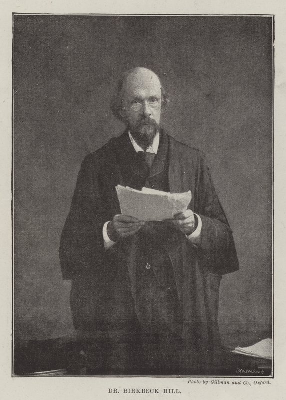Dr Birkbeck Hill de English Photographer