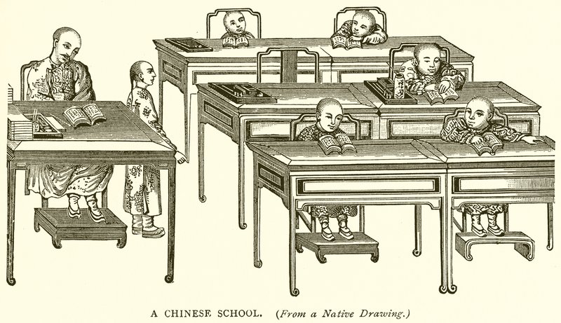 Uma escola chinesa de English School