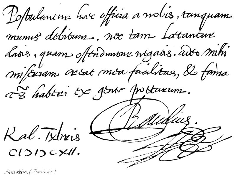 Baudius, (Dominic) de English School