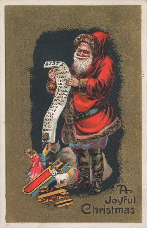 Cartão de Natal britânico de English School