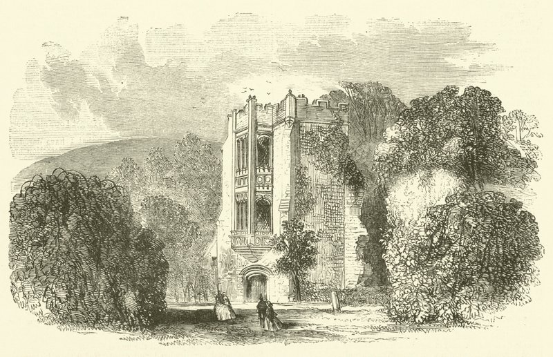 Cerne Abbey (gravura) de English School