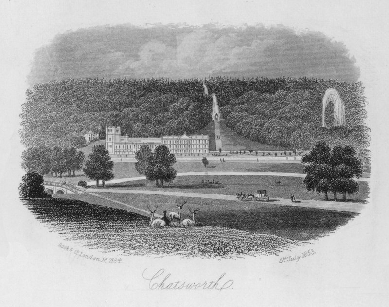 Chatsworth (gravura) de English School
