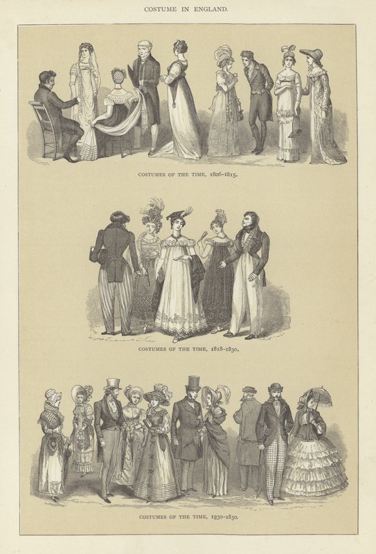 Traje na Inglaterra de English School