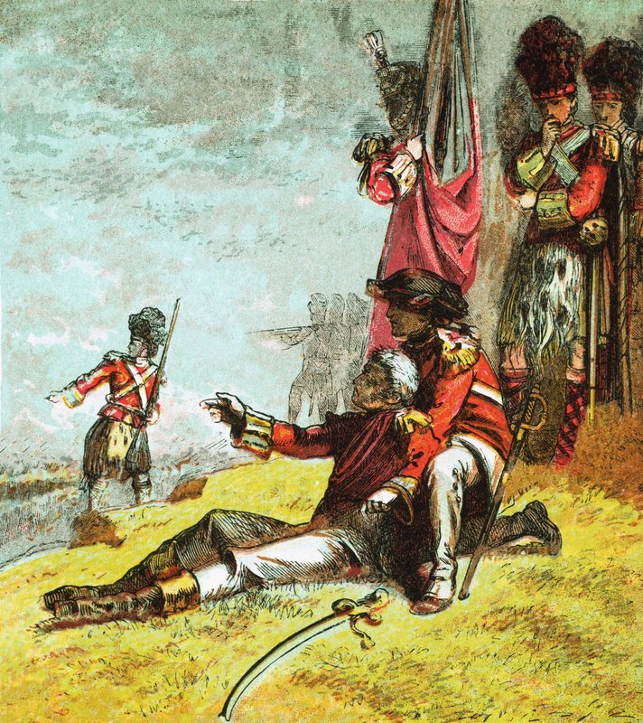 Morte do general Wolfe de English School