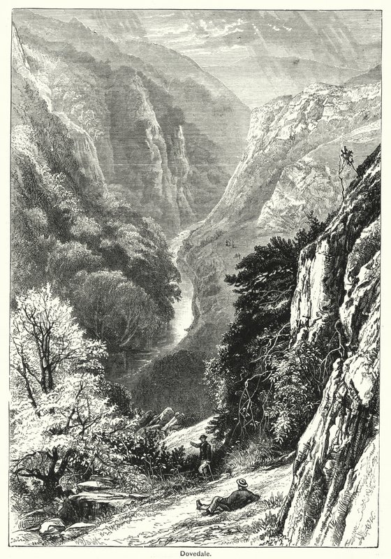Dovedale (gravura) de English School