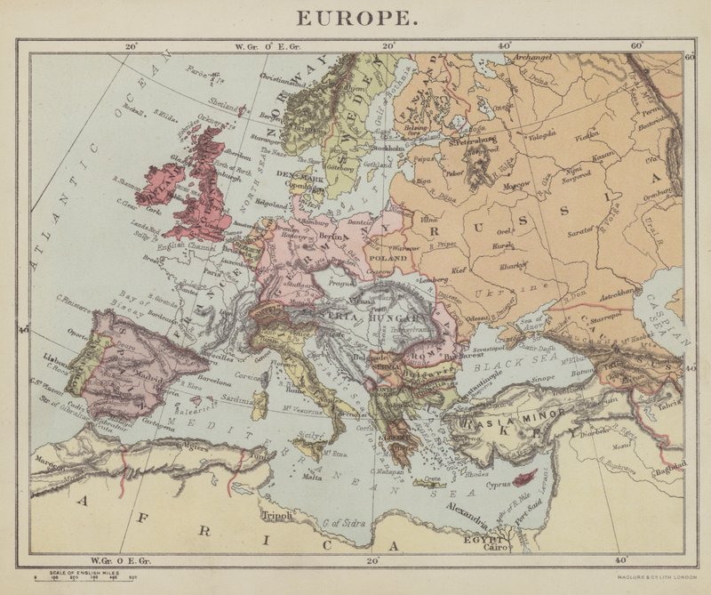 Europa (litografia) de English School