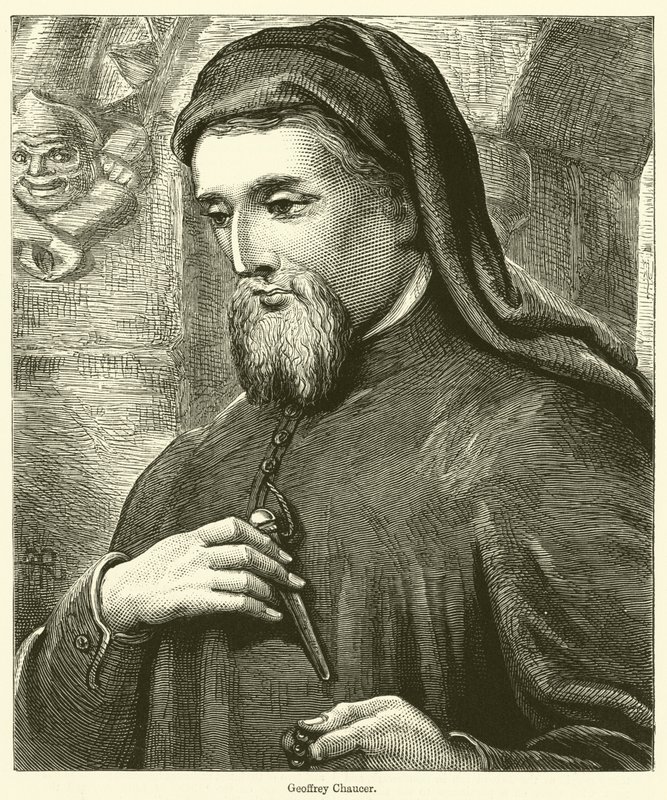 Geoffrey Chaucer (gravura) de English School