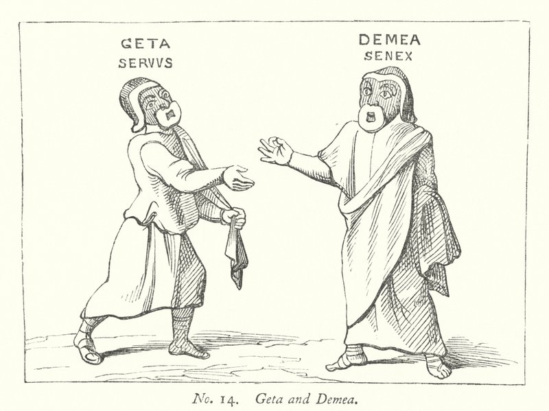 Geta e Demea (gravura) de English School