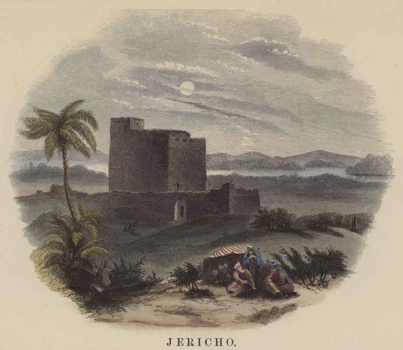Jericó (gravura colorida) de English School