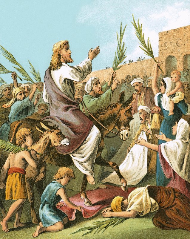 Jesus entrando em Jerusalém de English School
