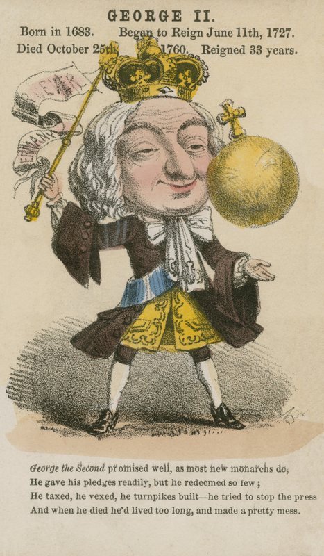 Rei George II (aquatinta) de English School
