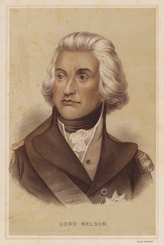 Lord Nelson (cor litho) de English School