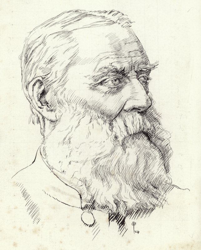 Retrato de Walter Skeat de English School