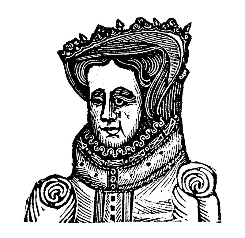 Rainha Maria I (xilogravura) de English School