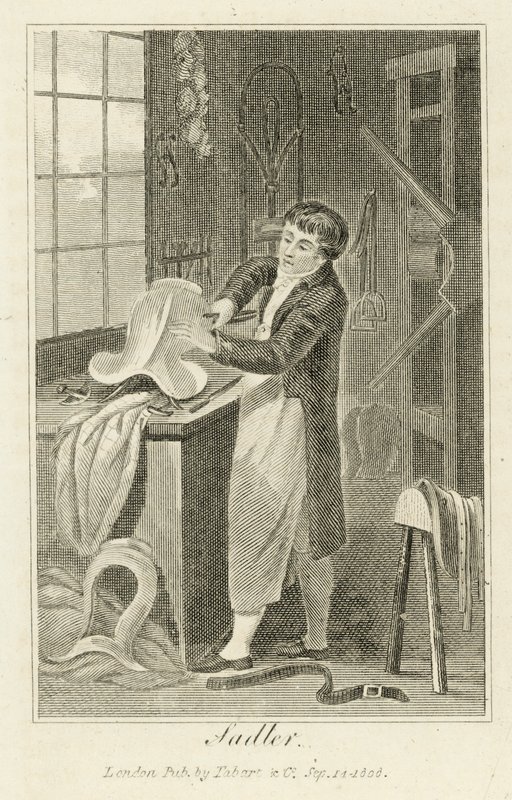 Saddler (gravura) de English School