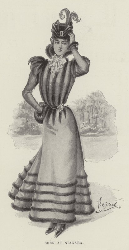Visto em Niagara (litho) de English School
