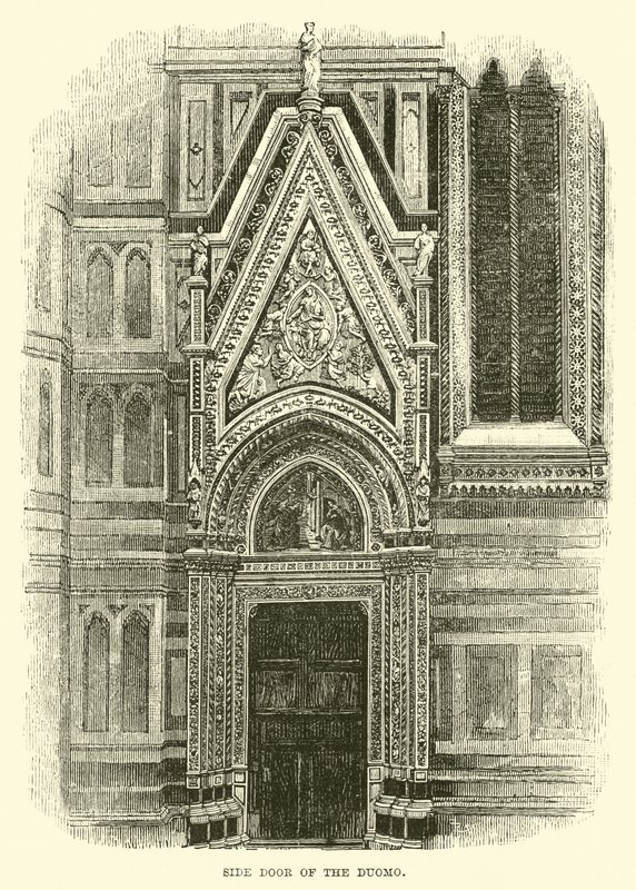 Porta lateral do Duomo de English School
