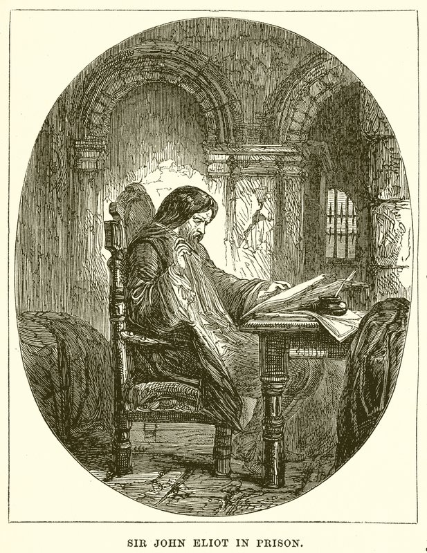 Sir John Eliot na prisão de English School