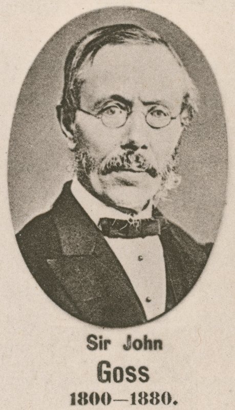 Sir John Goss (gravura) de English School