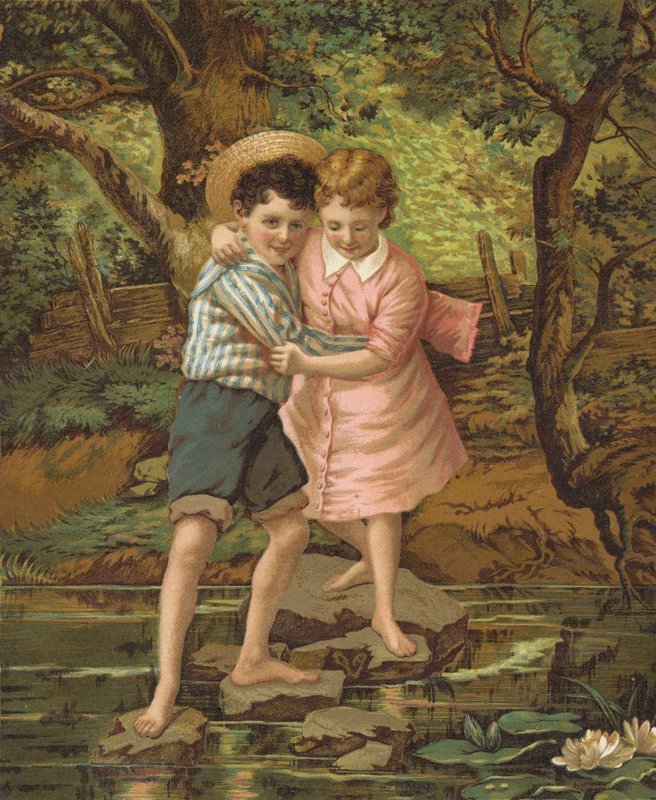 Namorados (cromolitho) de English School