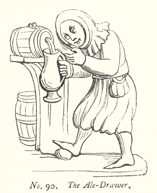 O Ale-Drawer (gravura) de English School