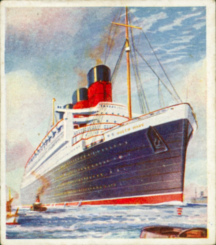 O "Queen Mary" (litografia a cores) de English School