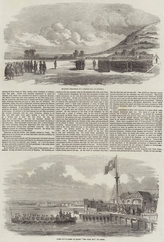 A Guerra no Danúbio (gravura) de English School