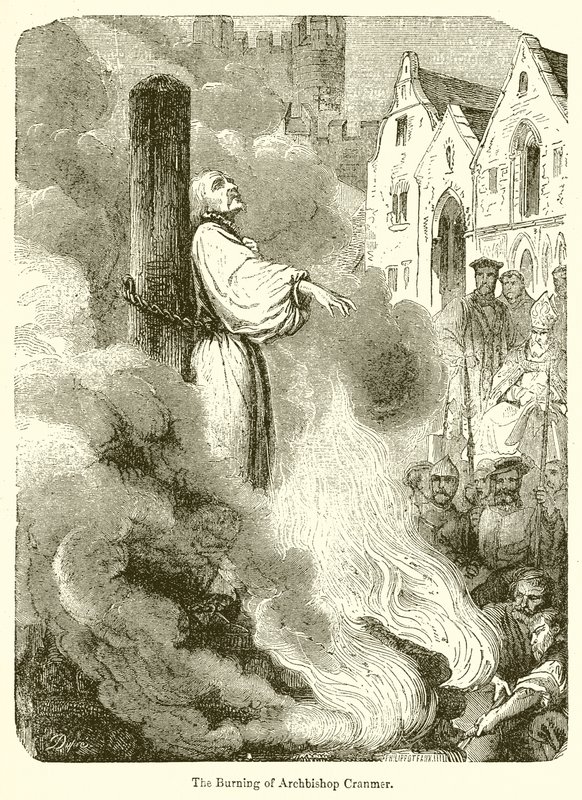 A queima do Arcebispo Cranmer de English School