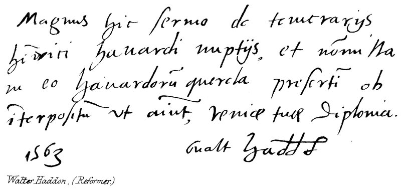 Walter Haddon, (Reformer) de English School