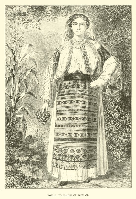 Mulher jovem wallachian de English School