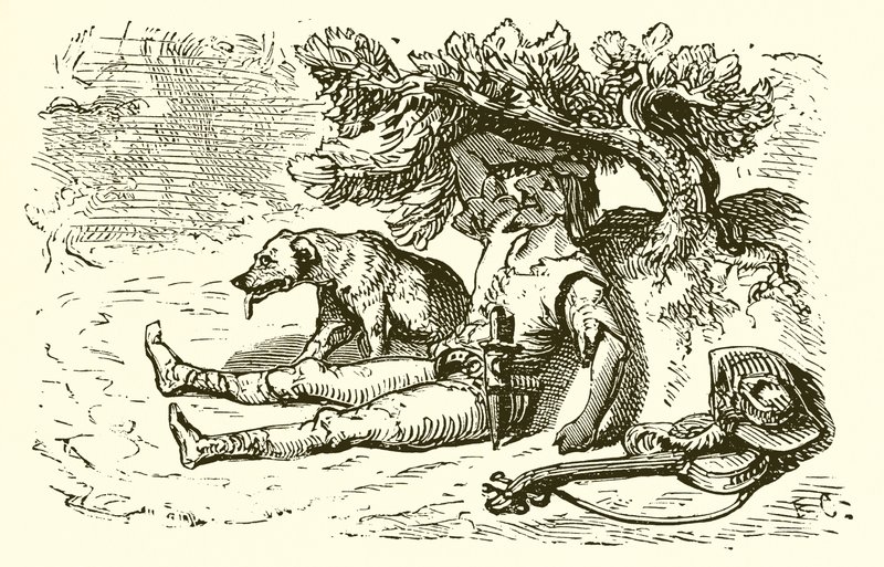 O vento e o sol de Ernest Henry Griset