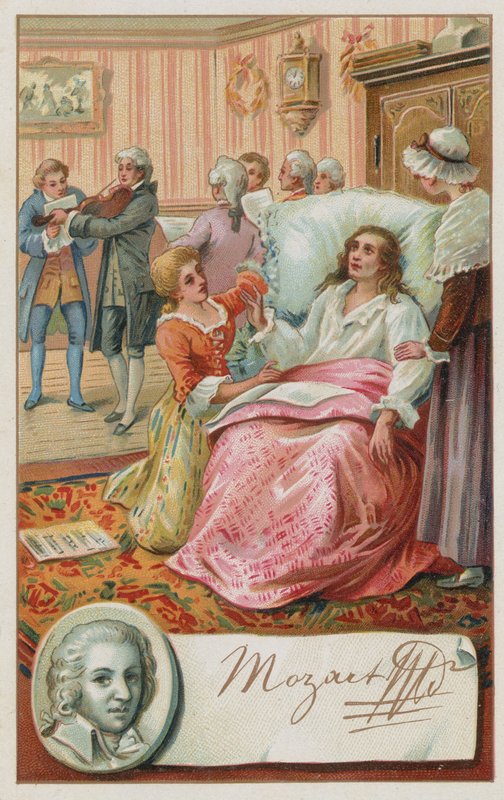 A morte de Mozart, 1791 de European School