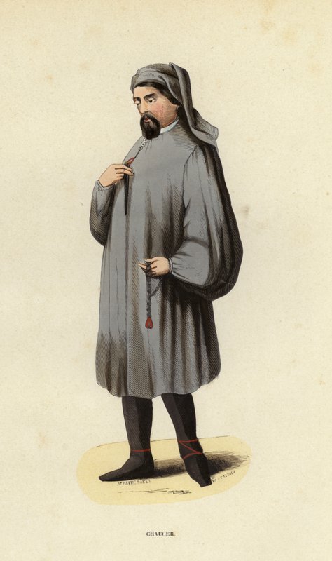Chaucer (gravação a cores) de European School